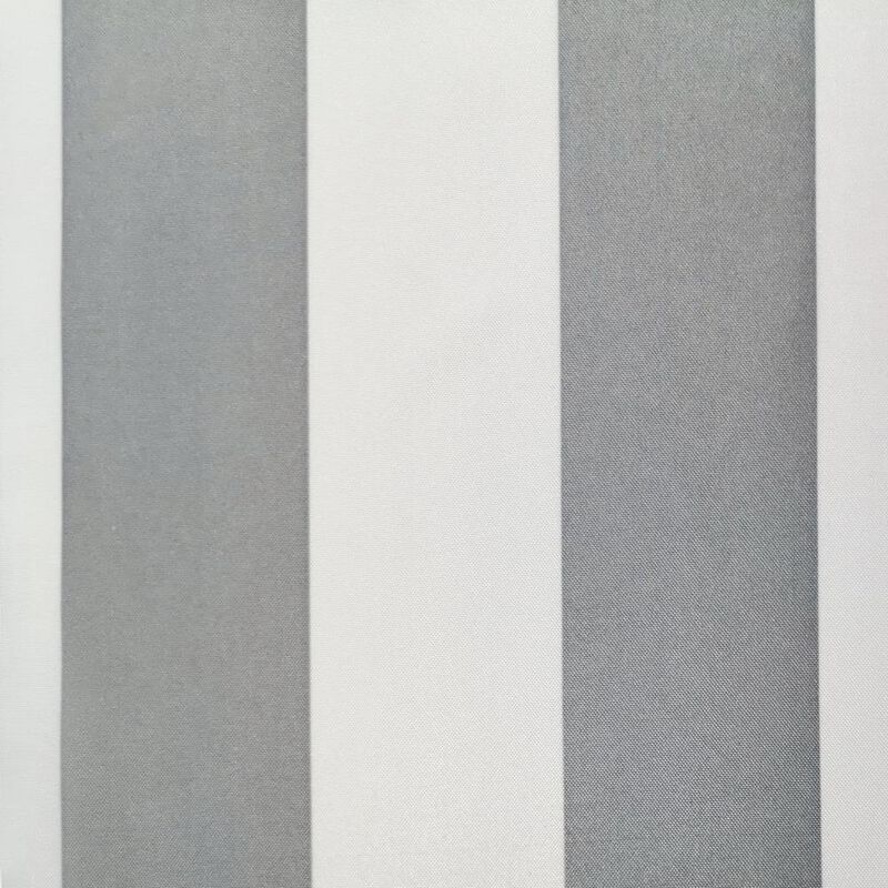 Commonwealth Seascapes Stripes Light Filtering Satiny Look Provide Privacy Grommet Outdoor Panel Pair Each 50" x 108" Alloy