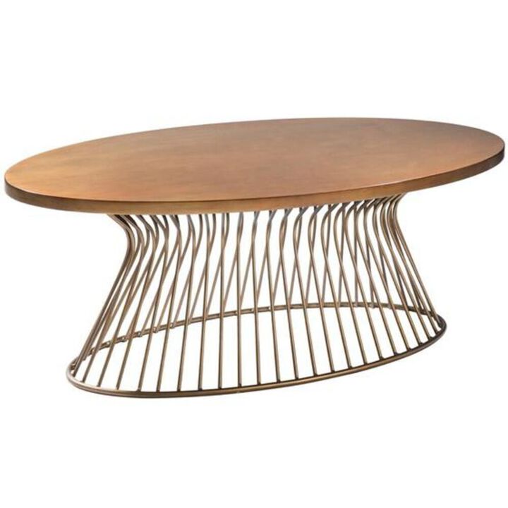 Belen Kox Modernista Mid-Century Bronze Coffee Table, Belen Kox
