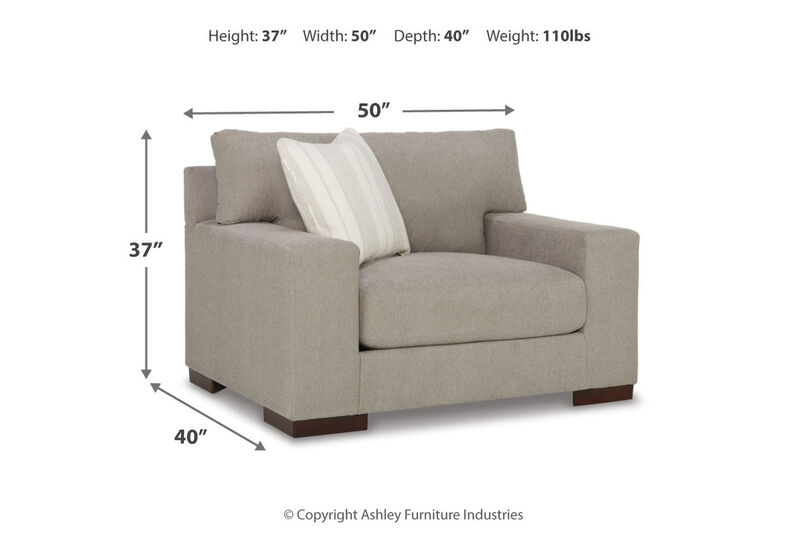 Maggie Flax Oversized Chair