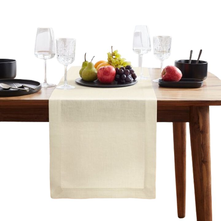 Solino Home 100% Pure Linen Table Runner | Sonoma
