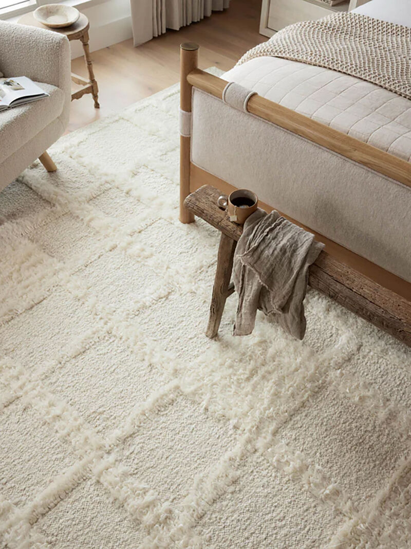 Cassian CAI01 Ivory 4' x 6' Rug