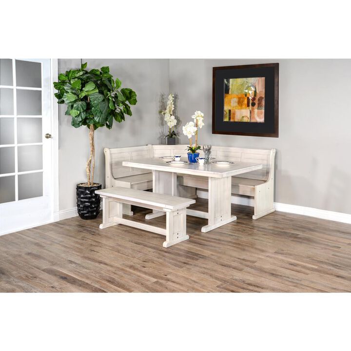 Sunny Designs Wood Breakfast Nook Dining Set