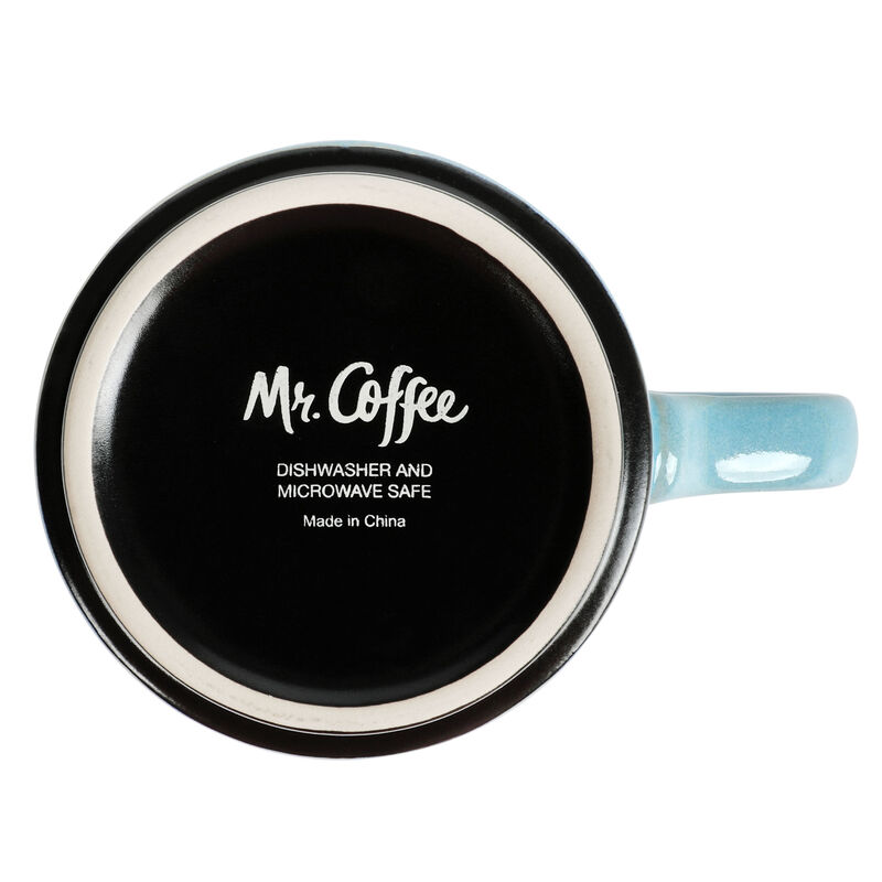 Mr. Coffee Prime Valley 4 Piece 15 Ounce Stackable Coffee Mug Set in Assorted Designs