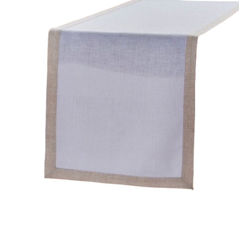 Solino Home 100% Pure Linen Table Runner 14 x 72 Inch | Classic