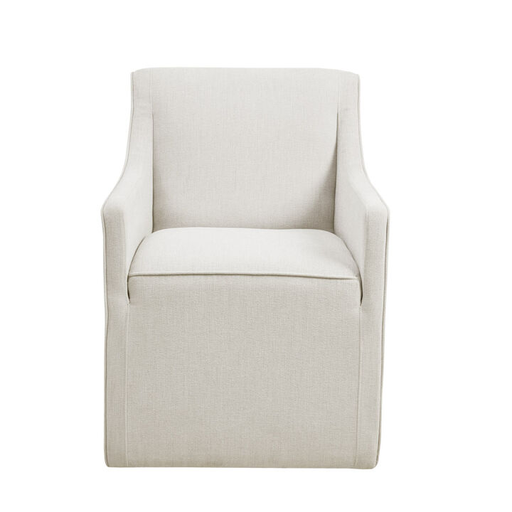 Gracie Mills Humberto Classic Slipcovered Upholstered Dining Arm Chair