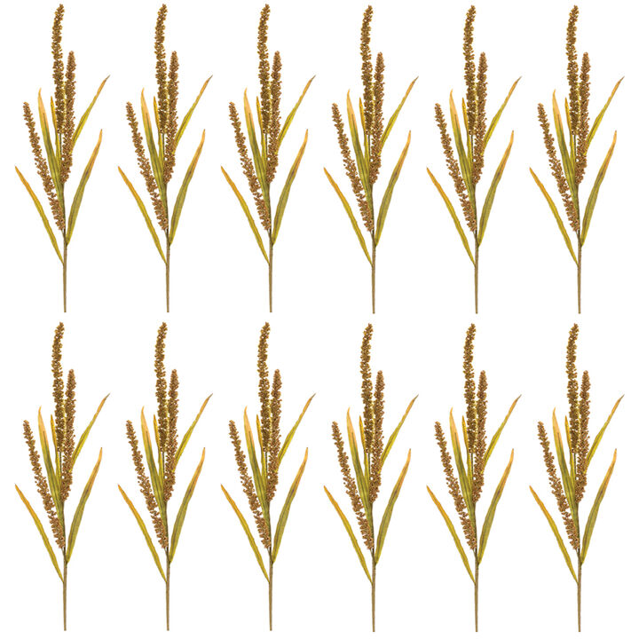 Set of 12 Seeded Harvest Sprays - Rustic Touch for Seasonal Home Decor
