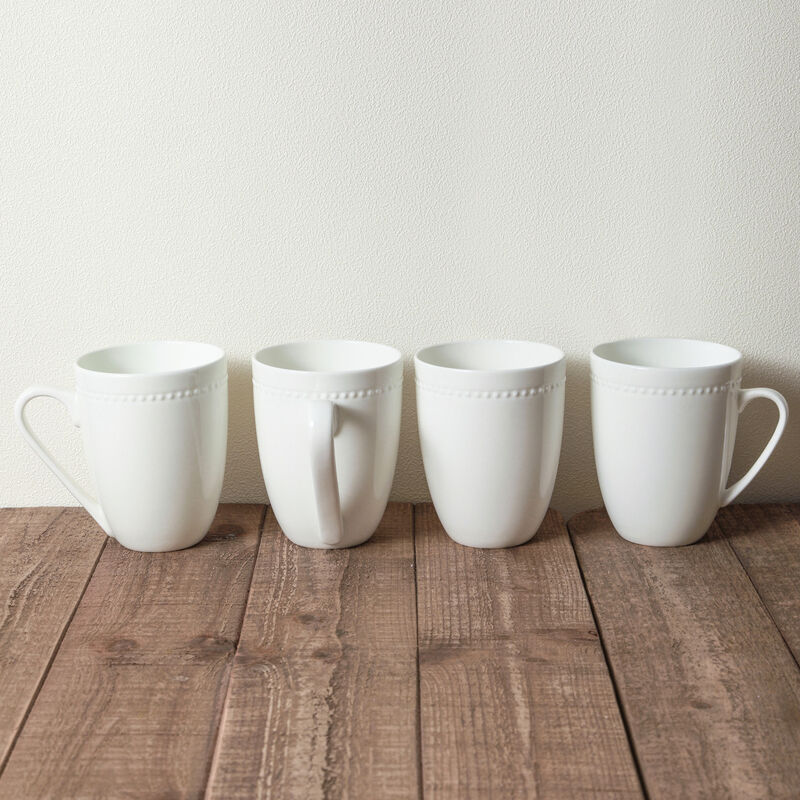 Stone Lain Ava Bone China 32 Piece Dinnerware Set, White