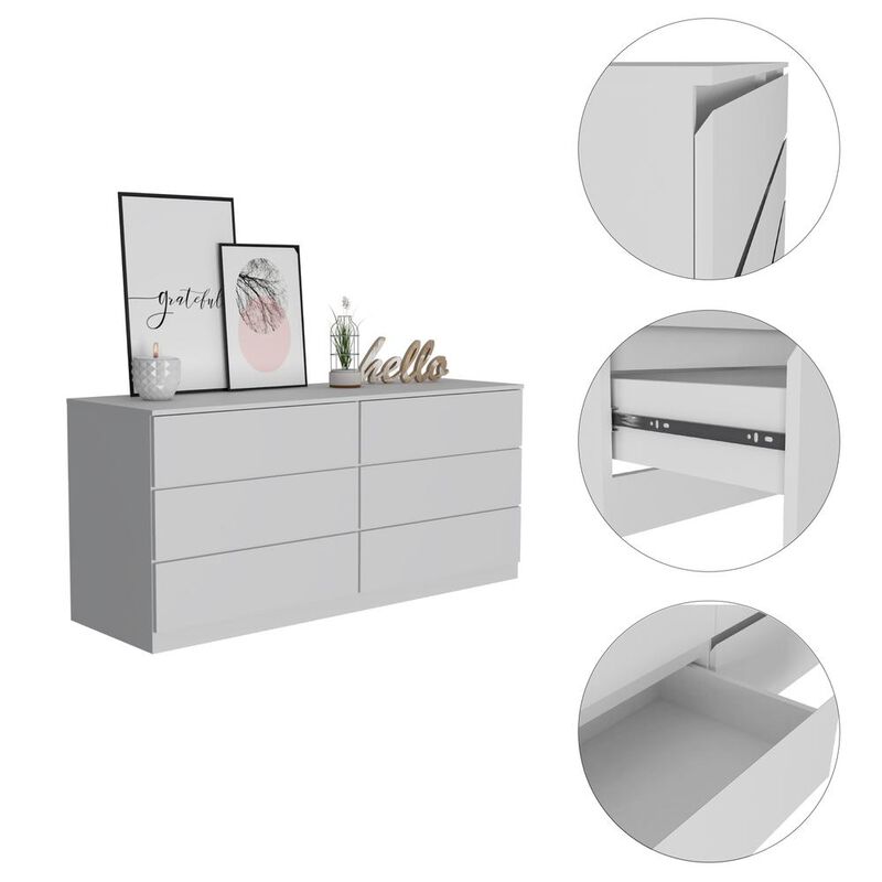 Seul 6 Drawer Double Dresser