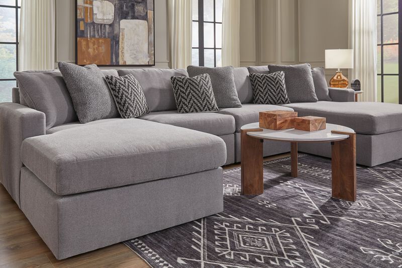 Modmax Granite 4-Piece Double Chaise Sectional