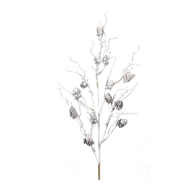 Pine Cone Spray (Set of 6)  Plastic/Cone
