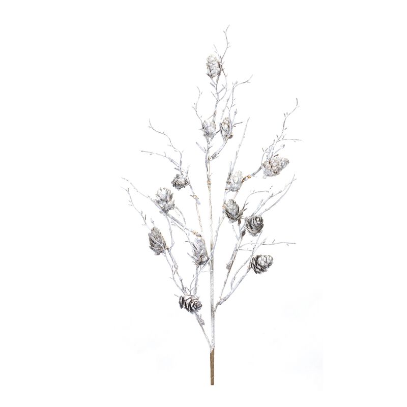 Pine Cone Spray (Set of 6)  Plastic/Cone