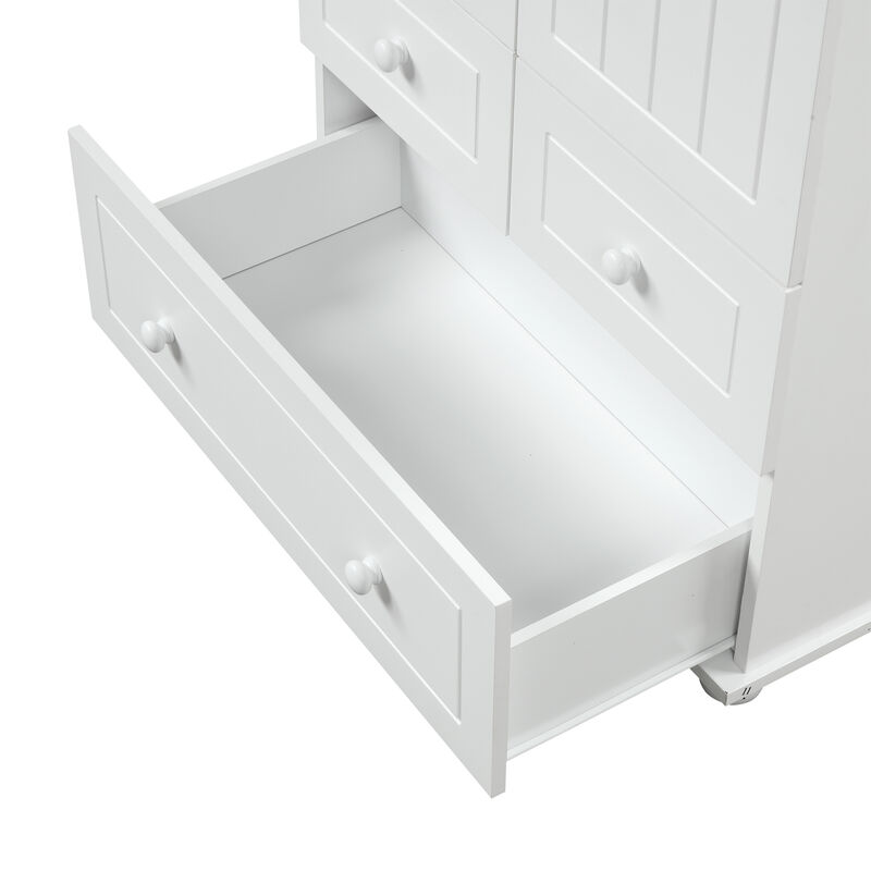Merax Bathroom Storage Cabinet with Three Drawers