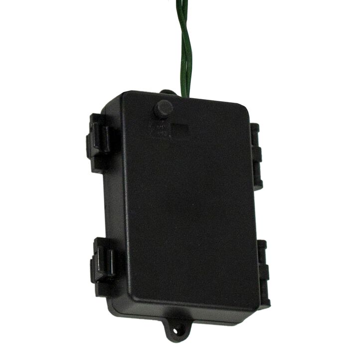 20 Battery Operated Warm White Wide Angle LED Christmas Lights - 9.5 ft  Green Wire