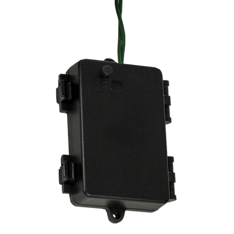 20 Battery Operated Warm White Wide Angle LED Christmas Lights - 9.5 ft  Green Wire