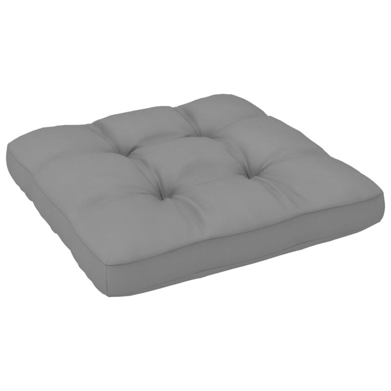 vidaXL Pallet Sofa Cushion Gray 23.6"x23.6"x4.7"