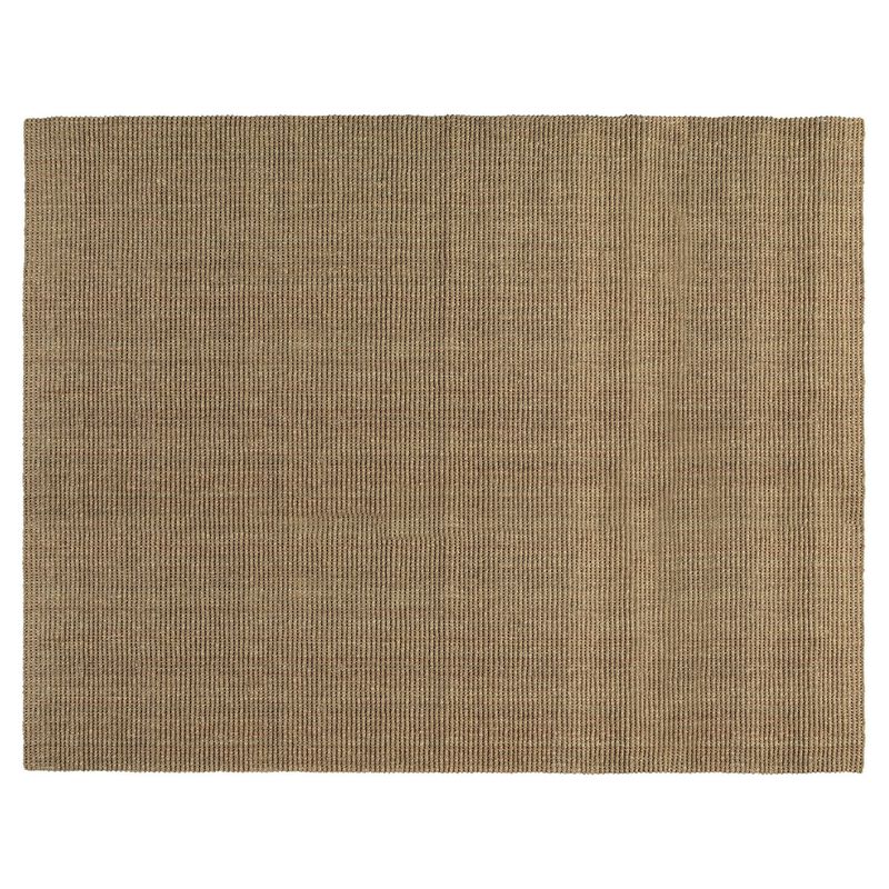 Quell 8 x 10 Handwoven Area Rug, Natural Brown Seagrass, Braided Design - Benzara