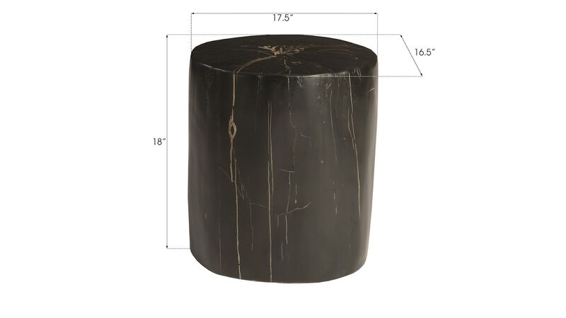 Cast Petrified Wood Stool