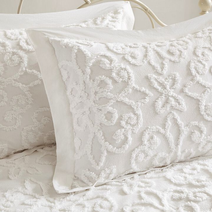 Gracie Mills Eldridge 5-Piece Tufted Chenille Floral Medallion Daybed Set