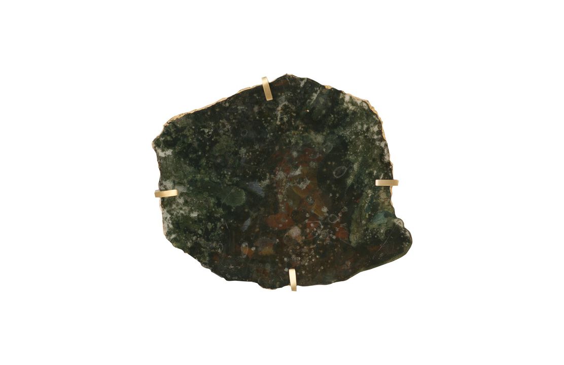 Gem Wall Tile in Brass Setting