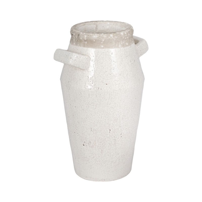 14" Ceramic Square Handle Vase