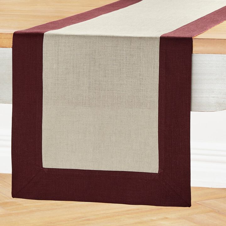 Solino Home 100% Pure Linen Table Runner | Contempo