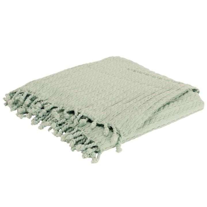 Aqua 50" x 60" Throw Blanket