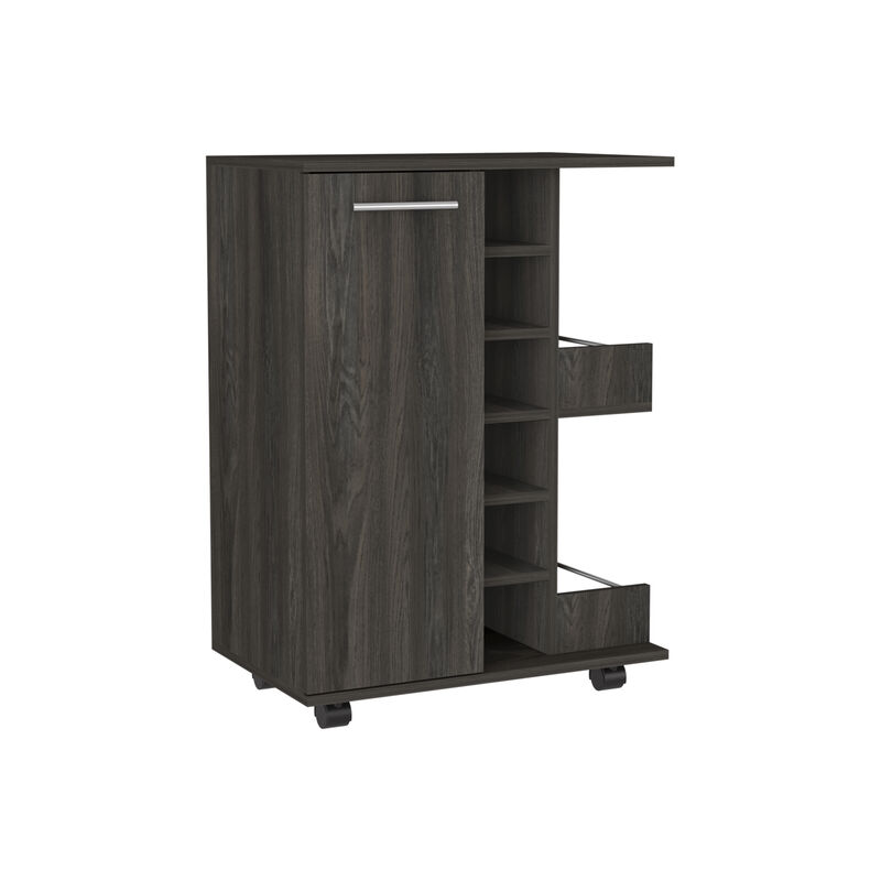 Bar Cart Wells, Living Room, Espresso
