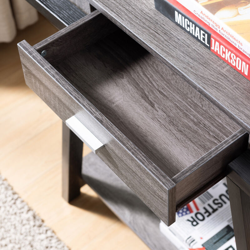 Console Distressed Grey Black