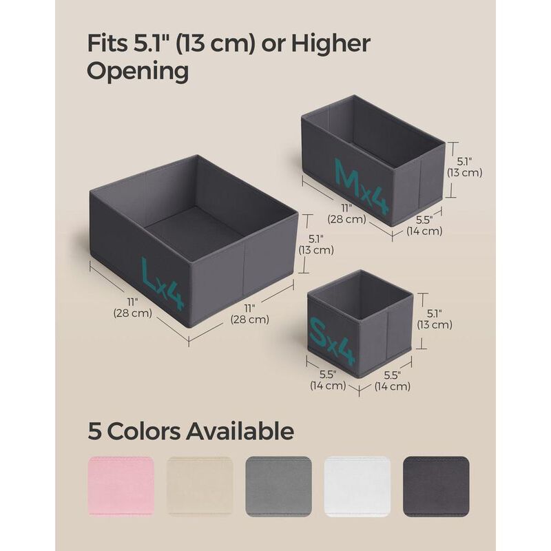 Drawer Organizer Set for Dresser Drawers – Adjustable and Versatile Storage Solutions