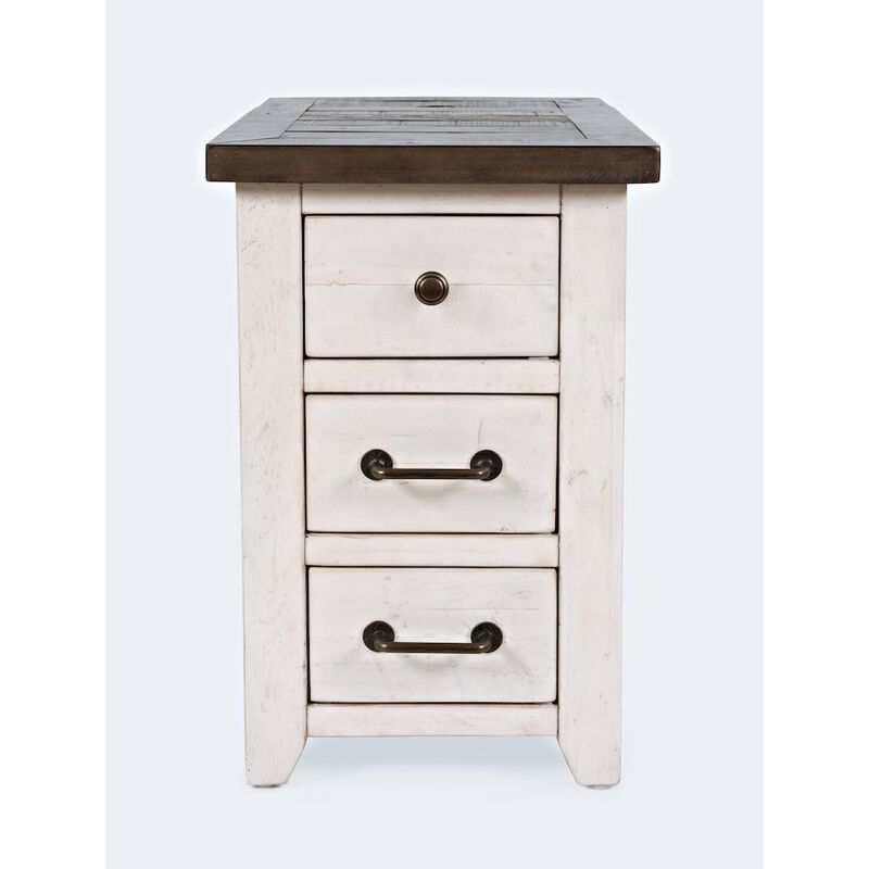 Jofran Harris USB Charging Chairside Table