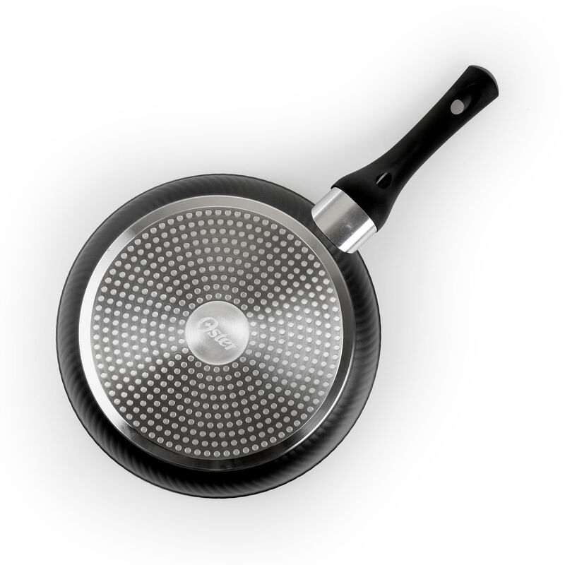 Oster Kono 9.5 Inch Aluminum Nonstick Frying Pan in Black with Bakelite Handles