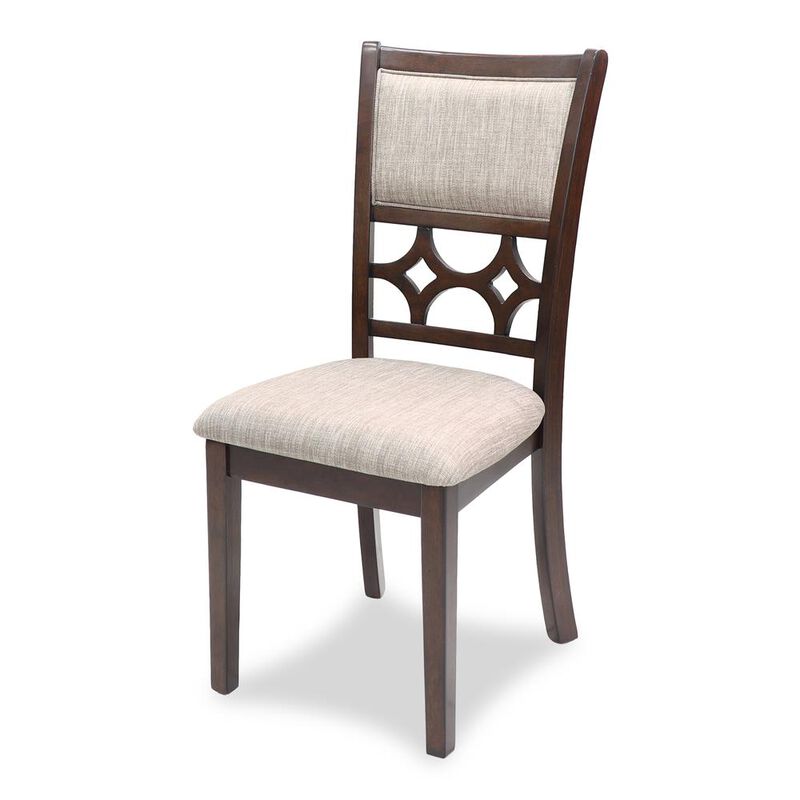 New Classic Furniture Mitchell 5-Piece Transitional Wood Dining Set in Cherry