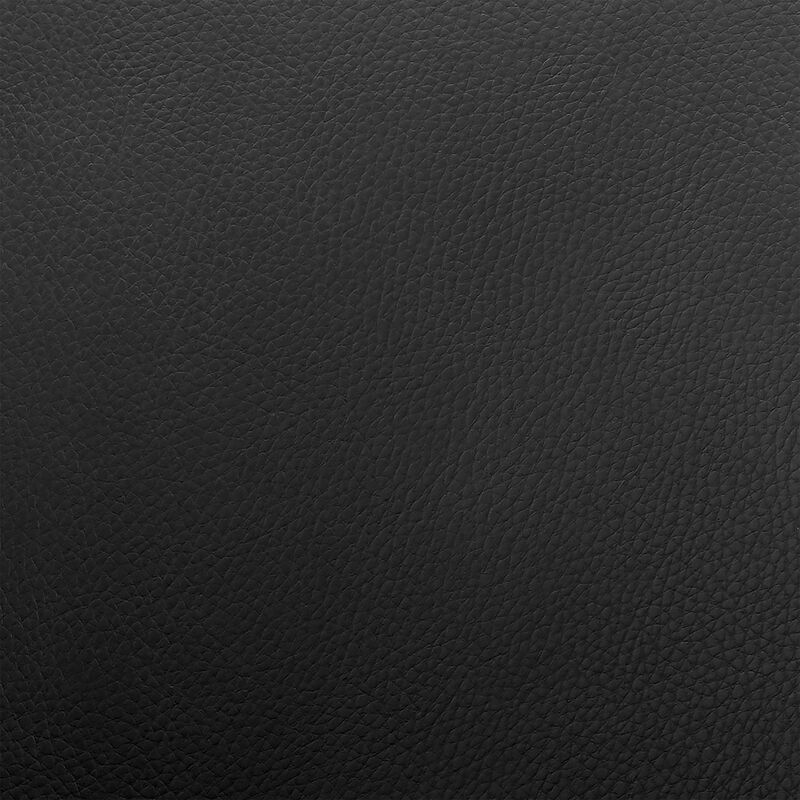 Leatherette Dining Chair with Slightly Curved Seat, Black-Benzara