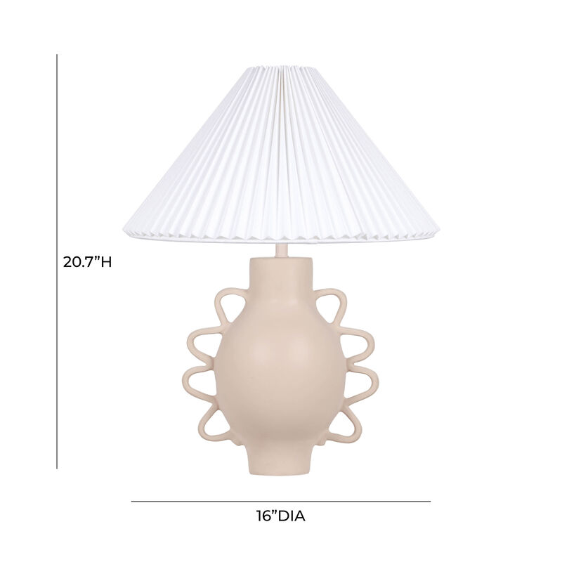 Hazza Black Pleated Table Lamp