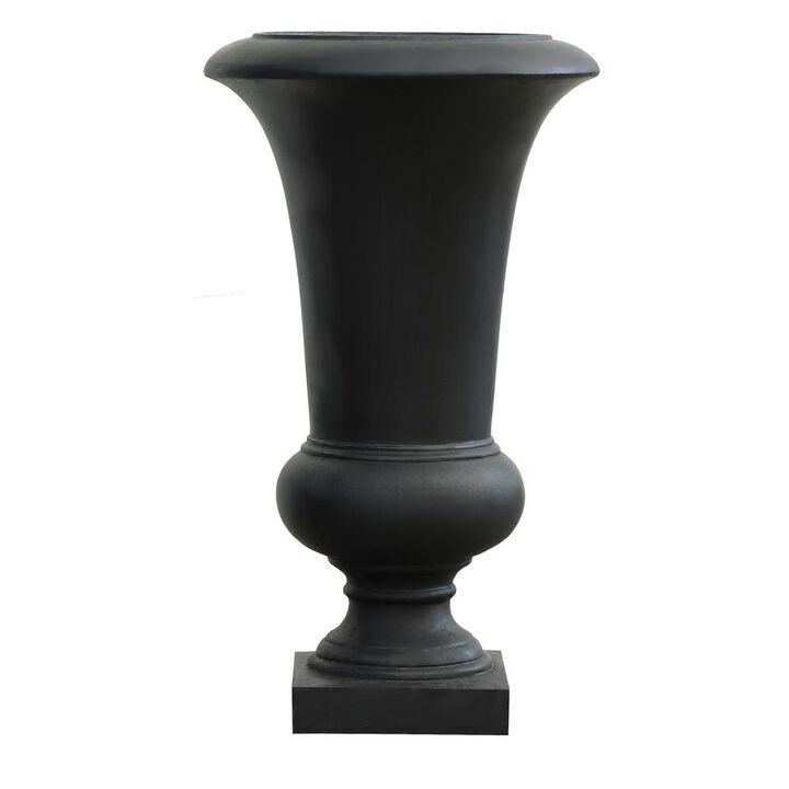 LuxenHome Black Finish Urn Planter (Small)