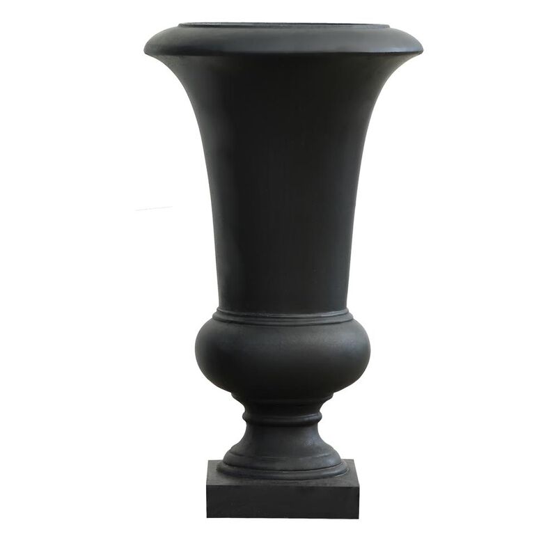 LuxenHome Black Finish Urn Planter (Small)