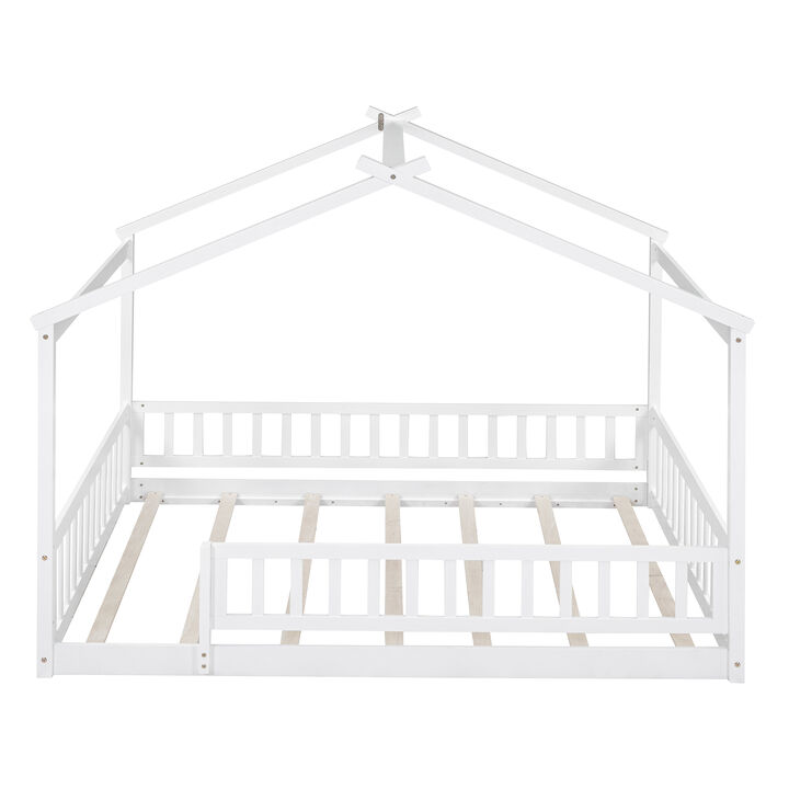 Merax Montessori Kids Bed  Modern Floor Bed