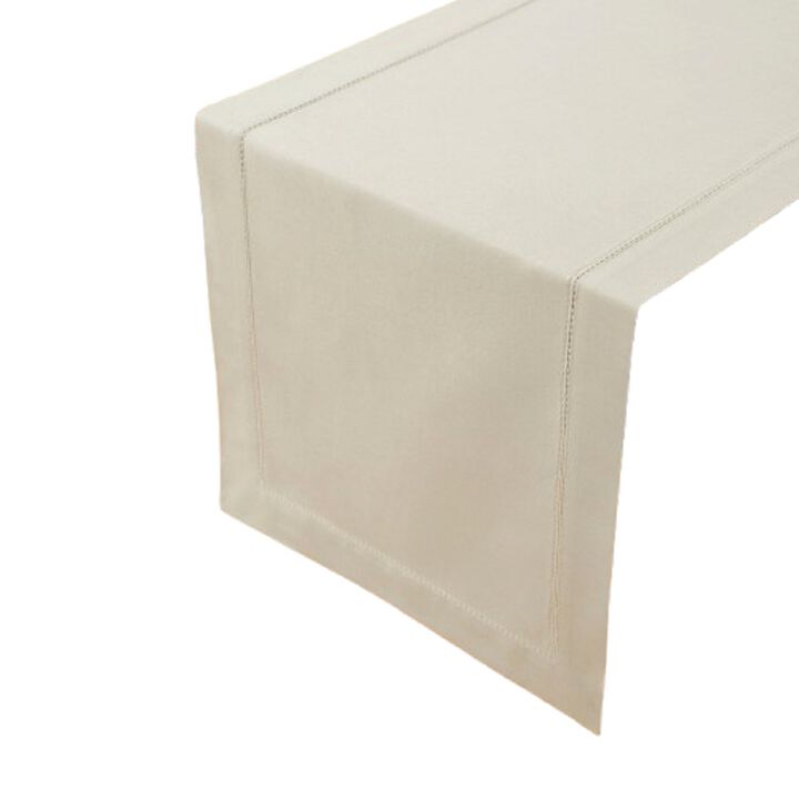 Solino Home Cotton Linen Hemstitch Table Runner