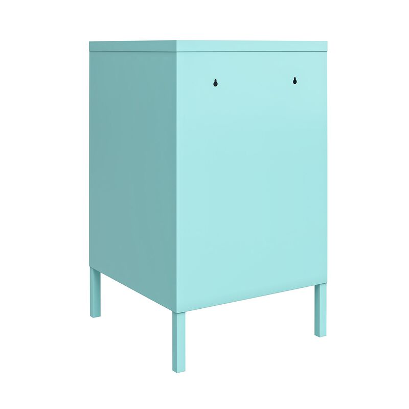 Novogratz Cache Metal Locker Style Livingroom End Table
