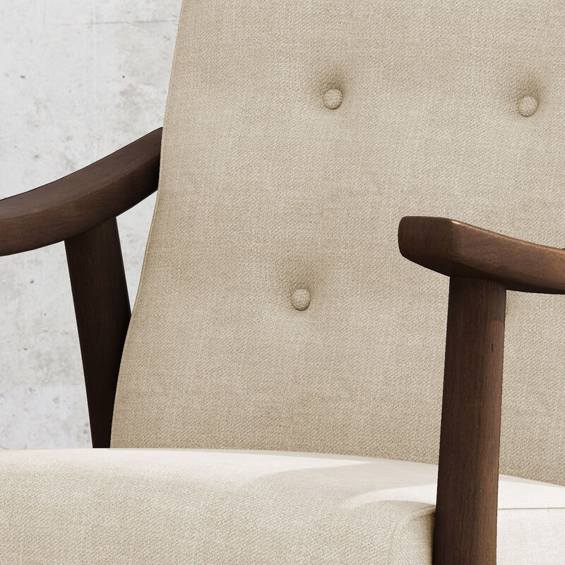 Merax Mid-Century Modern Tufted Armchair Accent Chair