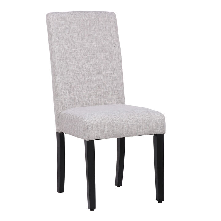 WestinTrends Upholstered Linen Fabric Dining Chair