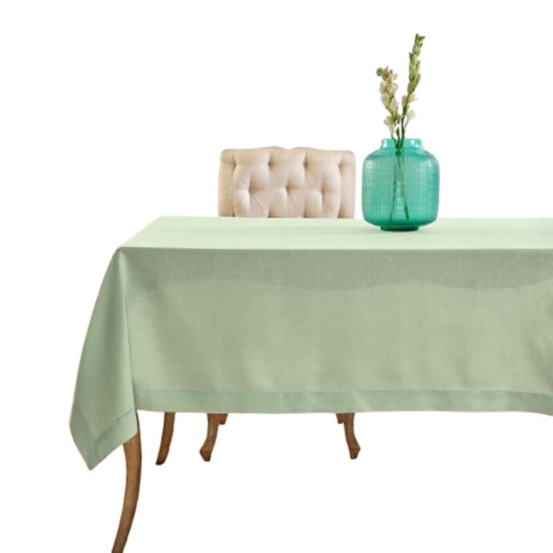 Solino Home 100% Pure Linen Tablecloth | Classic Hemstitch