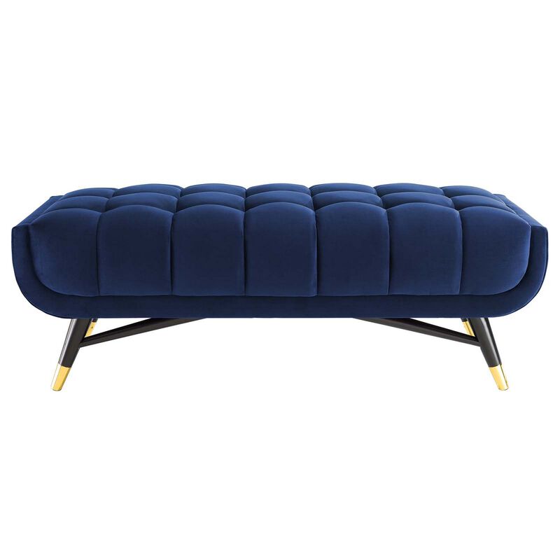 Adept 47.5" Performance Velvet Bench-Benzara