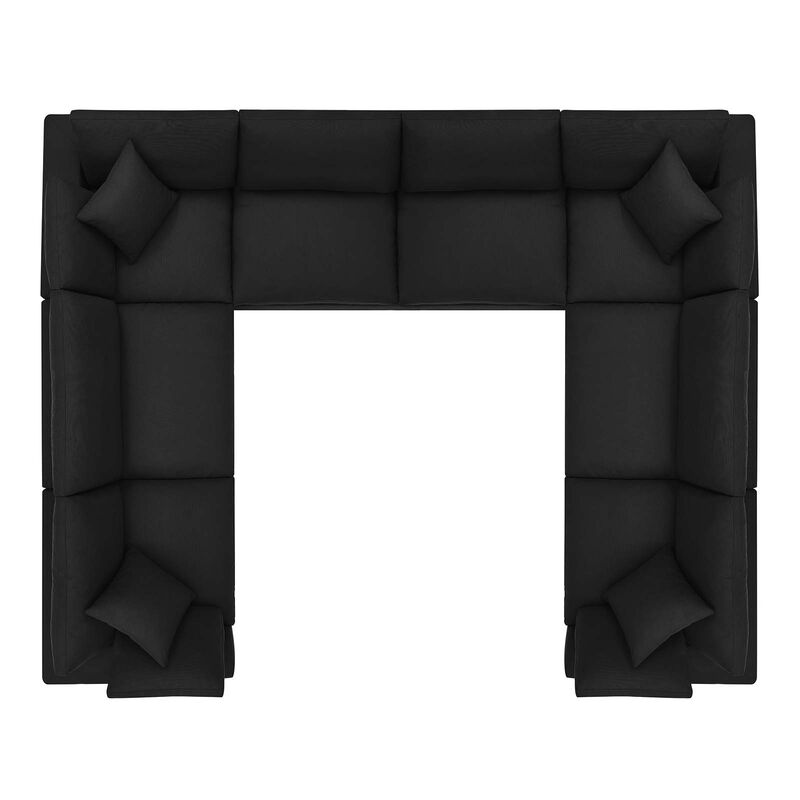 Commix Down Filled Overstuffed 8-Piece Sectional Sofa