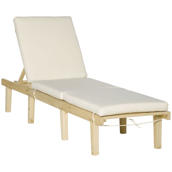 Natural Outdoor Relaxer: Multi-Position Lounge Chair for Sunbathing