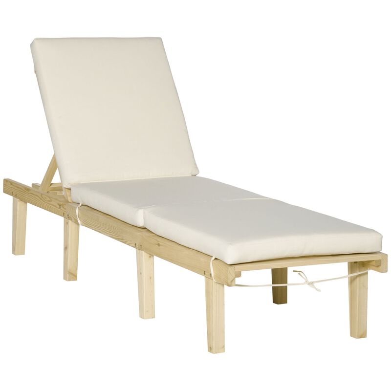 Natural Outdoor Relaxer: Multi-Position Lounge Chair for Sunbathing