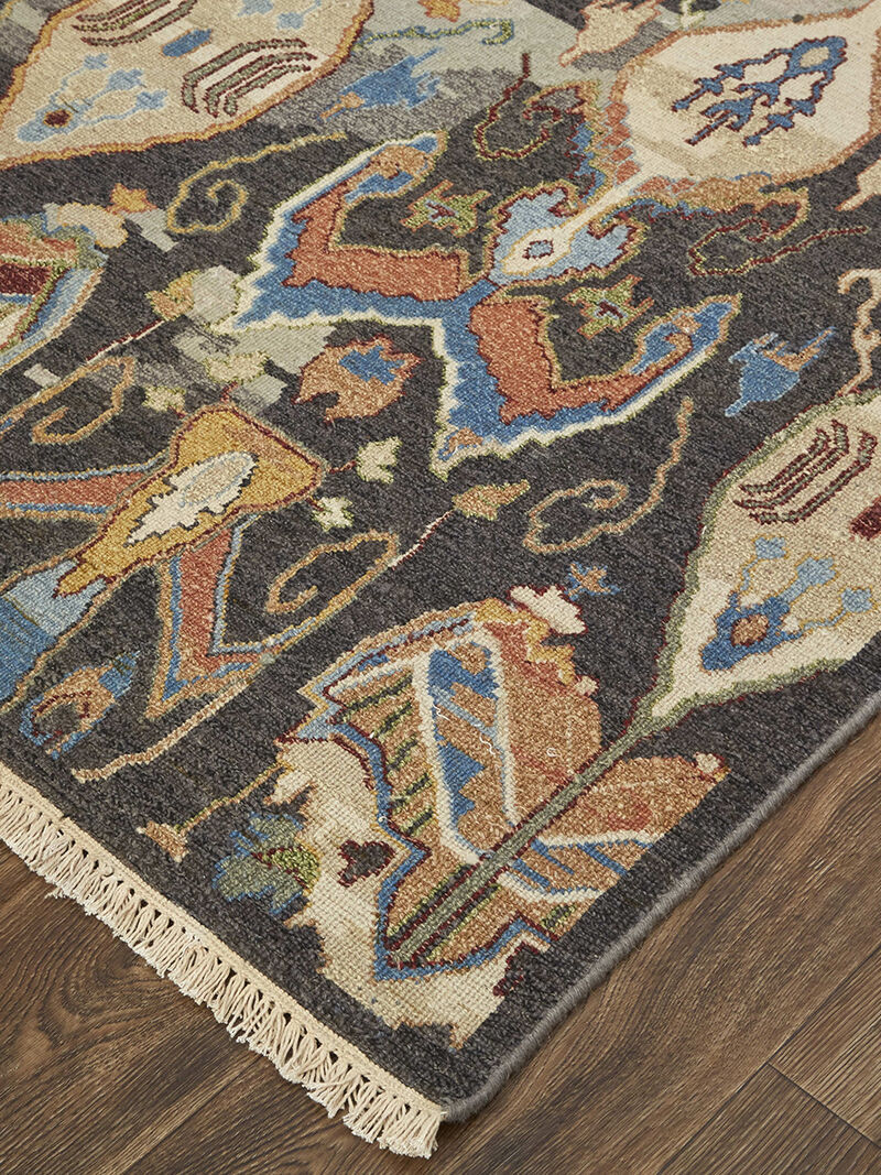 Leylan 0563F 3'6" x 5'6" Taupe/Tan/Orange Rug