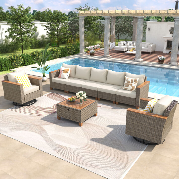 Merax Wicker Outdoor Patio Furniture Seating Set