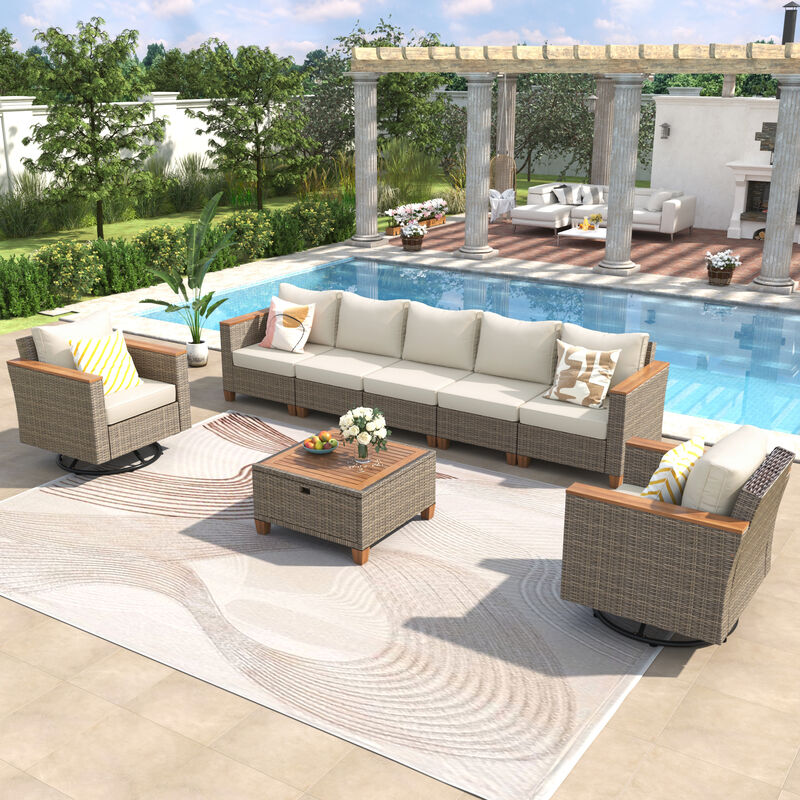 Merax Wicker Outdoor Patio Furniture Seating Set
