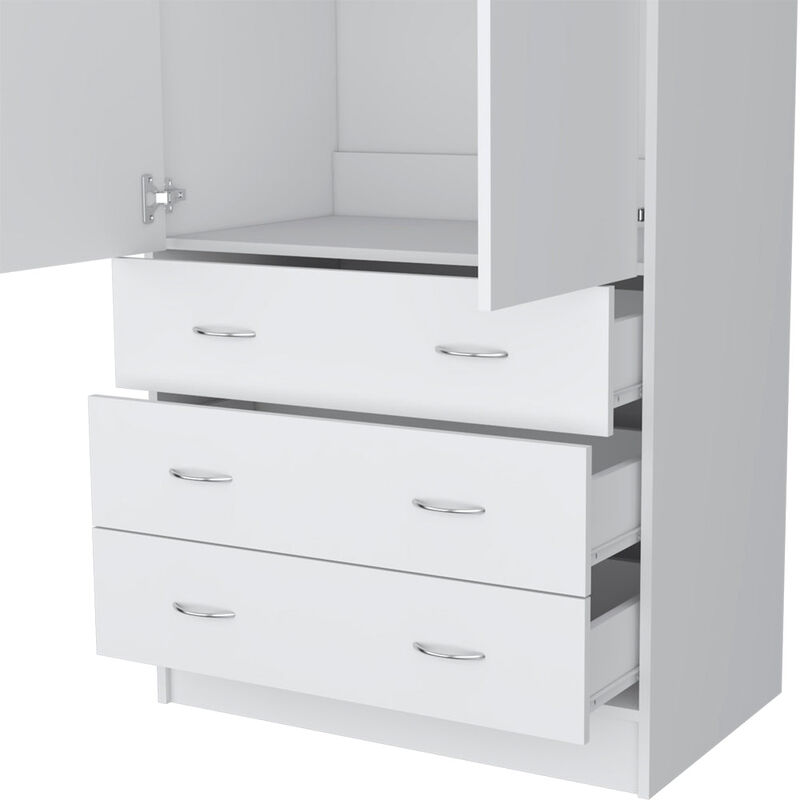 Armoire Ramey, Bedroom, White